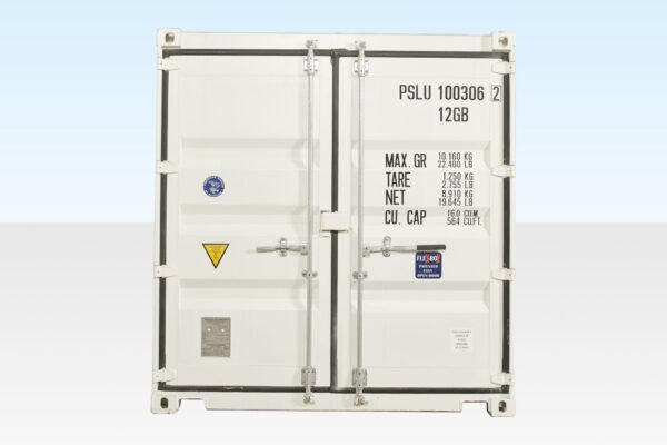 10ft x 8ft zeecontainer (één reis) Wit (RAL 9003) - Image 2
