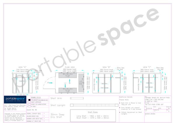 Bundel met 3 m platte containercontainers – Beide kanten & Achter (enkele laag) - Image 6