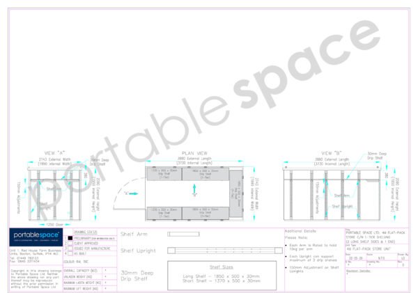Bundel met 4 m platte containercontainers – Beide kanten & Achter (enkele laag) - Image 2