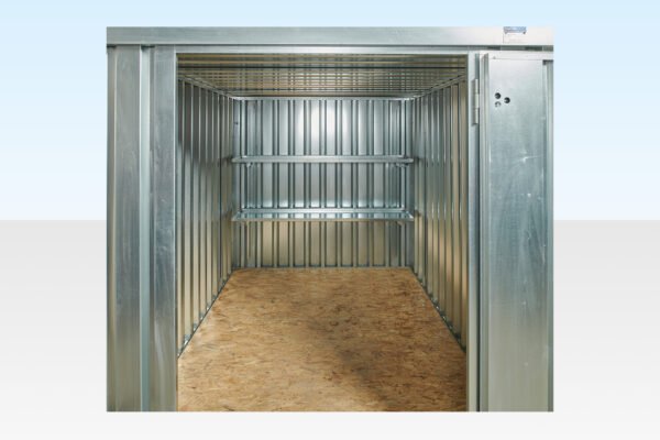 Bundel met 4 m platte containercontainers – Achterplank (twee lagen)