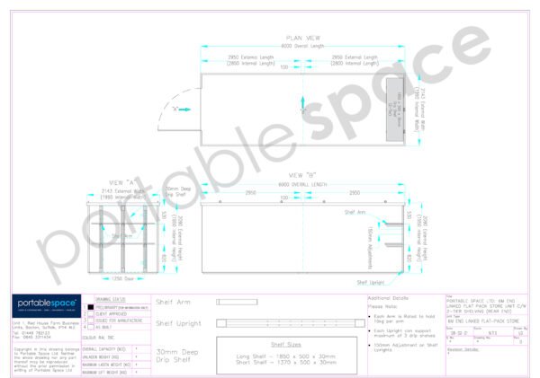 Bundel met 6 m platte containercontainers – Achterplank (twee lagen) - Image 5