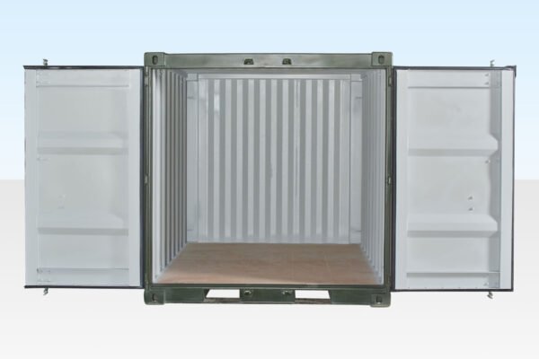 8ft One Trip zeecontainer groen (RAL 6007) - Image 3