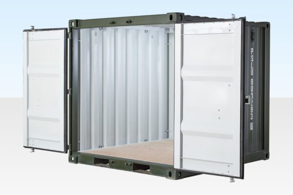 8ft One Trip zeecontainer groen (RAL 6007) - Image 2