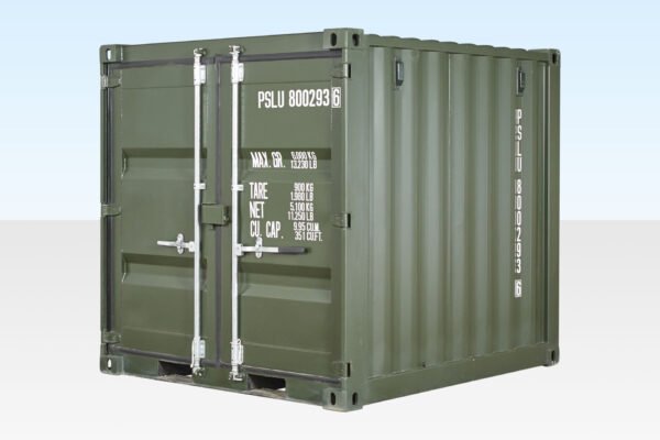 8ft One Trip zeecontainer groen (RAL 6007)