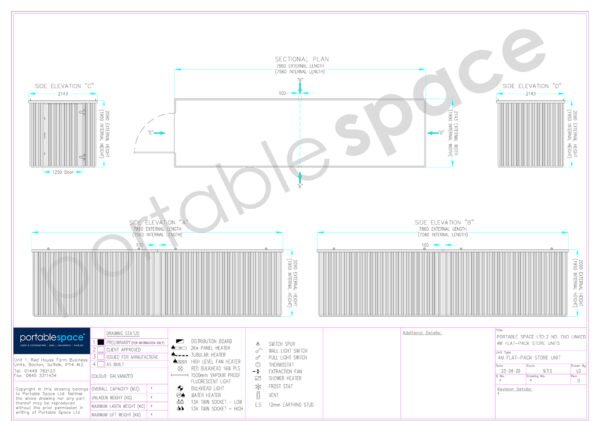 8 m x 2,1 m eindgekoppelde, plat verpakte containerbundel (gegalvaniseerd) - Image 7
