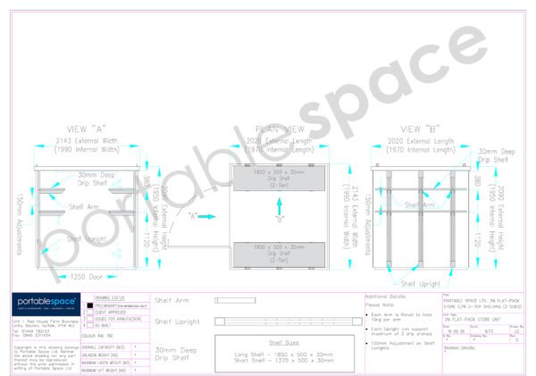 Bundel voor platte containers van 2 m – Beide zijden (twee lagen) - Image 2